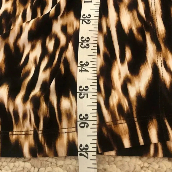 Dana Buchman brown tiger striped mod dress size 6 - Picture 10 of 15